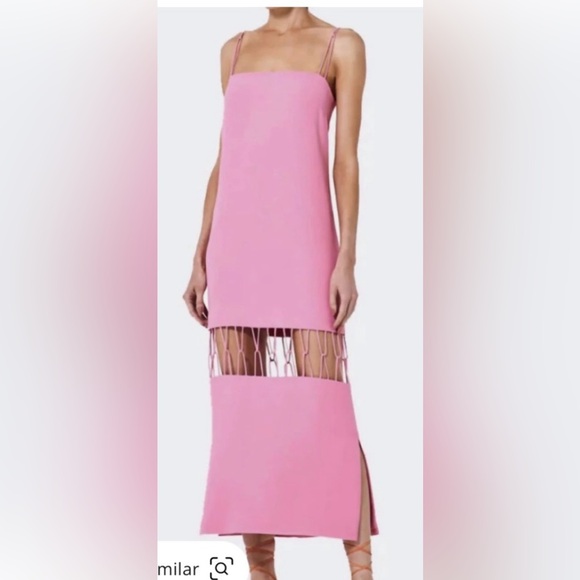 Alexis Dresses & Skirts - Alexis Pink Maxi Dress with Woven Cutout